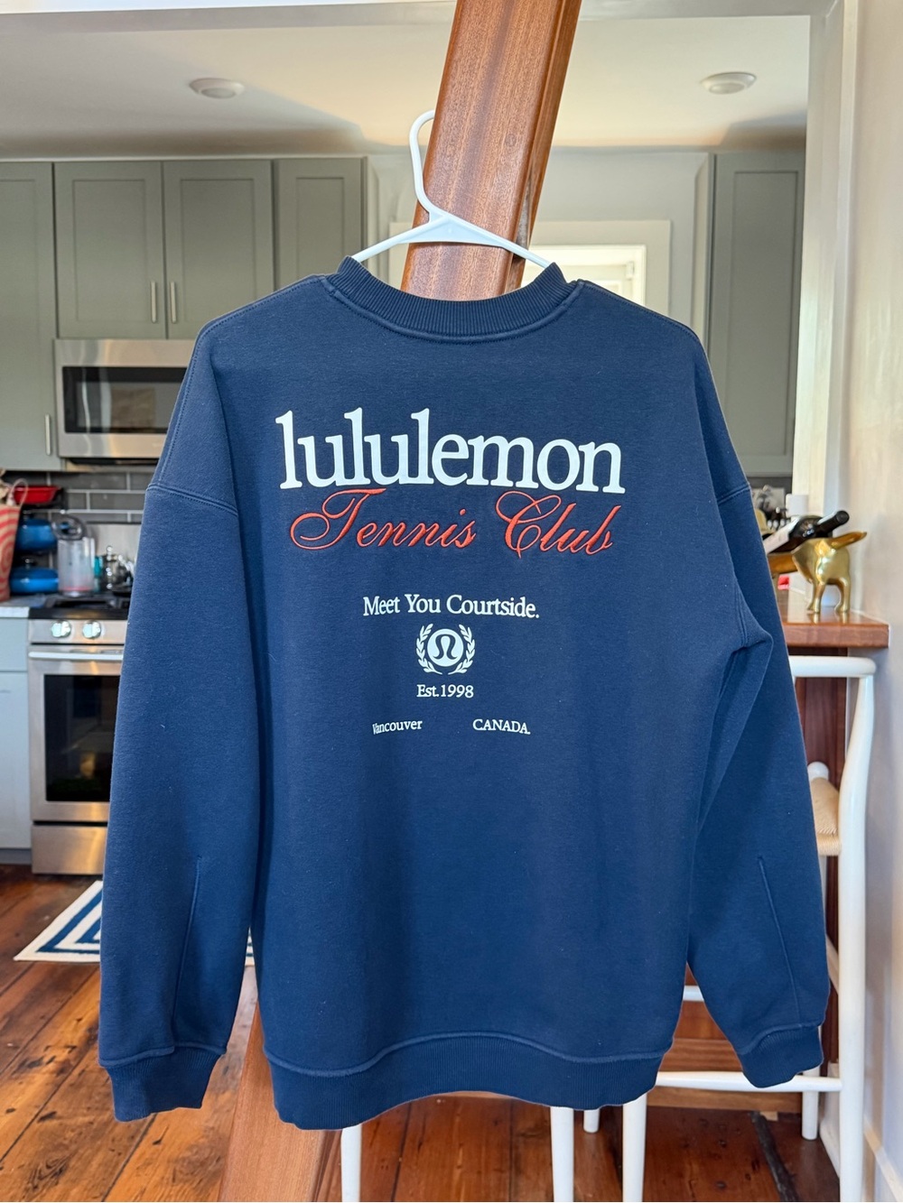 lululemon athletica Navy Crewneck Tennis Club Pullover